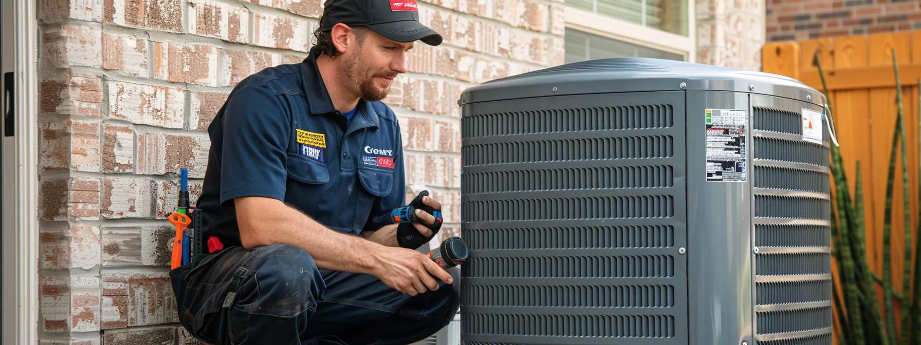 a sleek, modern hvac technician in a bright, well-organized home office is performing maintenance on a cutting-edge air conditioning unit, with tools and air filters neatly arranged, emphasizing the importance of regular upkeep for optimal performance in a hot phoenix environment. a sleek, modern hvac technician in a bright, well-organized home office is performing maintenance on a cutting-edge air conditioning unit, with tools and air filters neatly arranged, emphasizing the importance of regular upkeep for optimal performance in a hot phoenix environment.